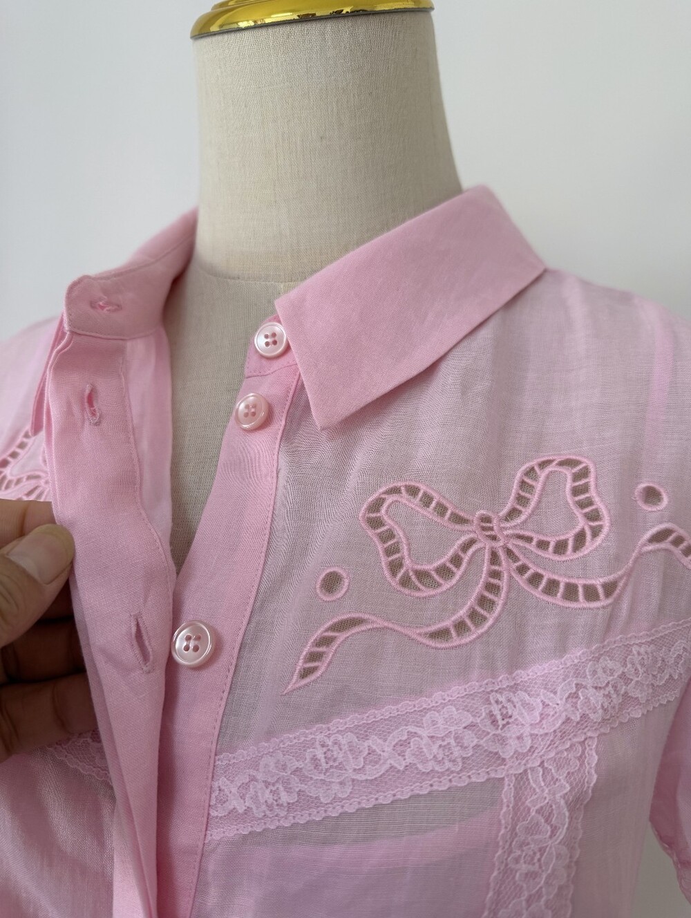 Self Portrait Pink Embroidered Midi Dress - Picture 10 of 16